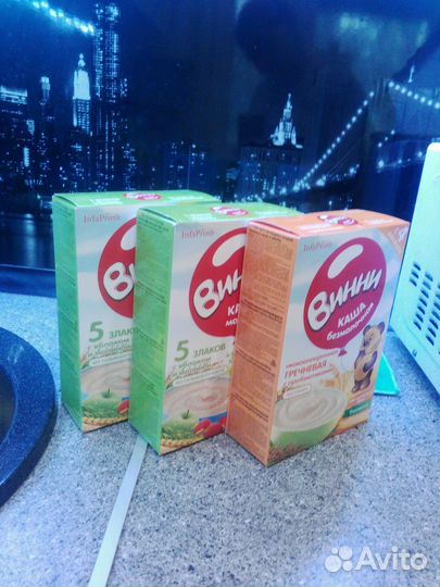 Молочная и безмолочная каша винни