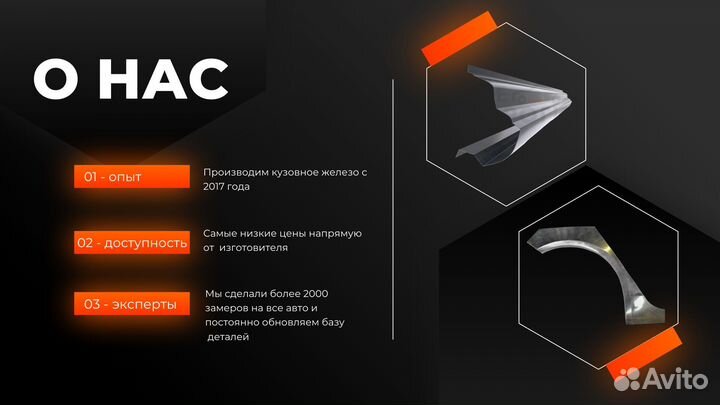 Пороги кузовные Ford Focus 2