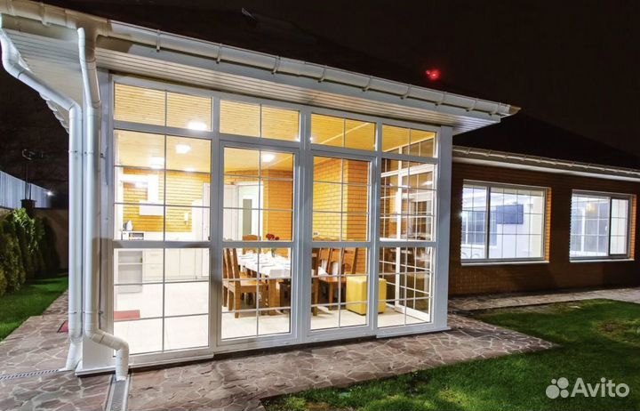 Остекление веранд беседок террас