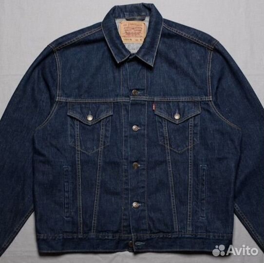 Джинсовая куртка levis винтаж индиго