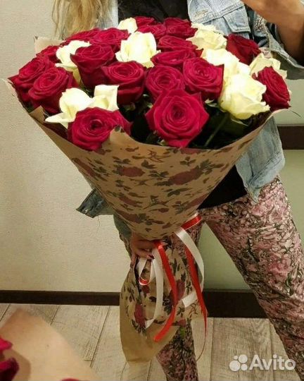 Цветы розы букет