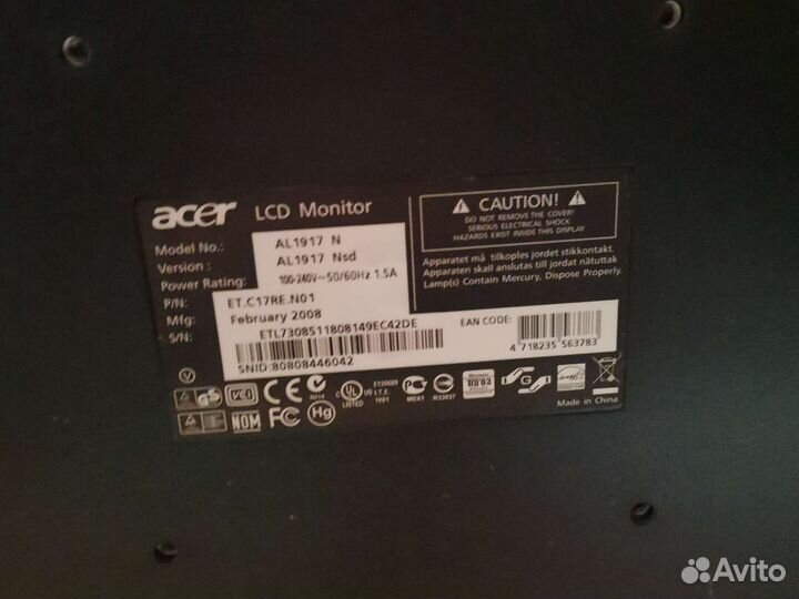Монитор acer