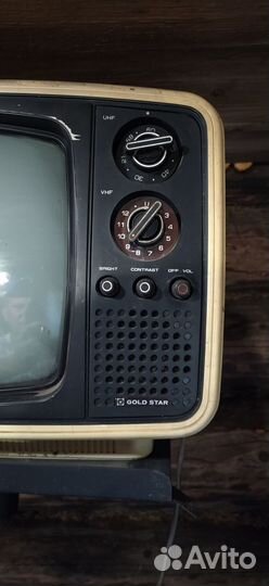 Телевизор чб раритетный Goldstar VR 317 1981г.в