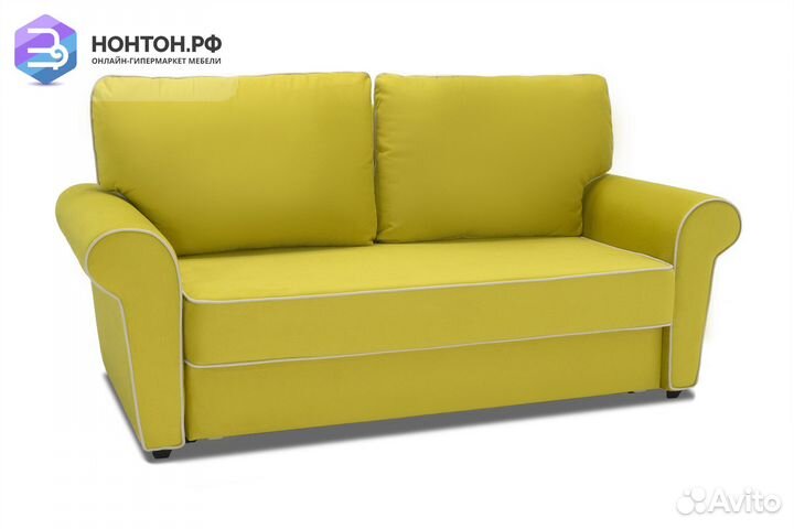Диван еврокнижка Прованс горчичный