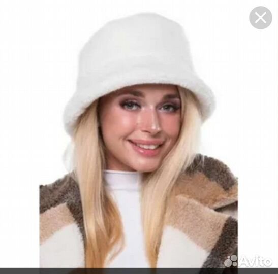 Шляпа панама меховая