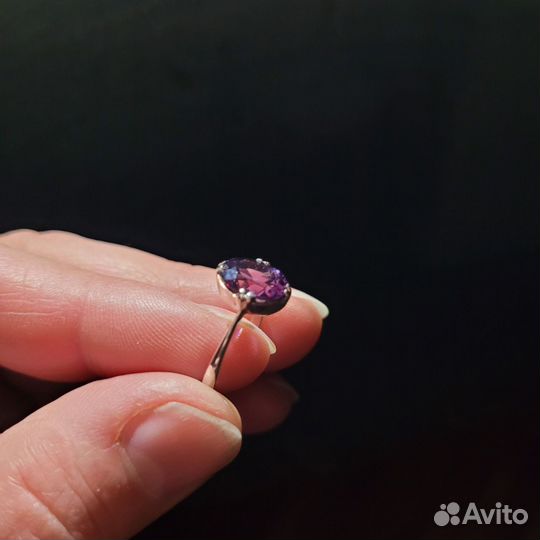 Серебряное кольцо с Александритом СССР