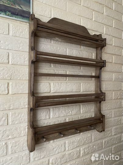 Полка настенная из массива сосны не Икея