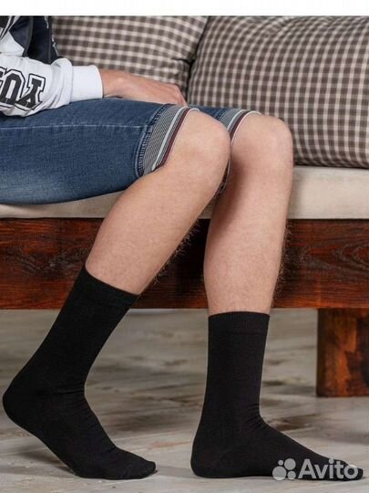 Носки мужские размер 25, 27, 29 чёрные