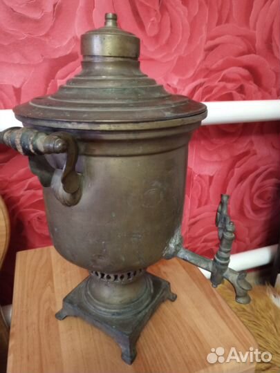 Самовар на дровах старинный