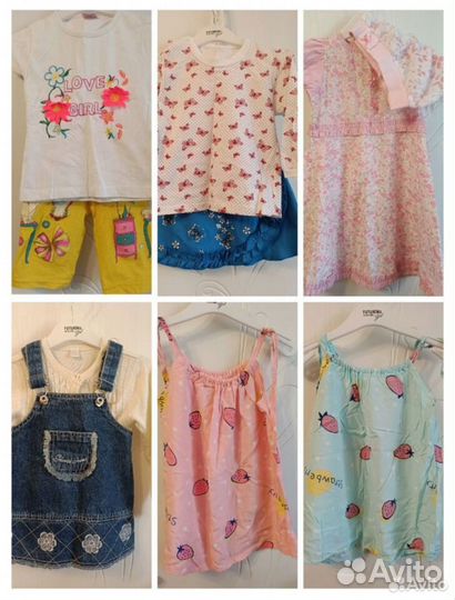 Пакет вещей на девочку 80-92
