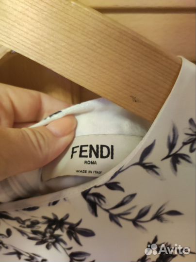 Платье под гжель Fendi s 44 размер