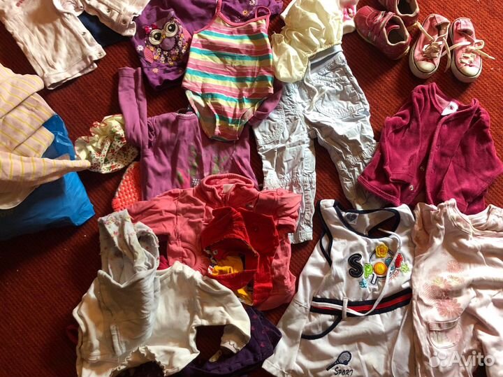 Вещи пакетом на девочку 68-74