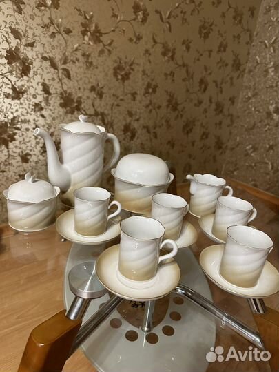 Кофейный сервиз Inglazur Freiberger porzellan