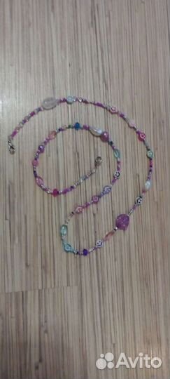 Цепочка для очков из бусин и бисера на заказ