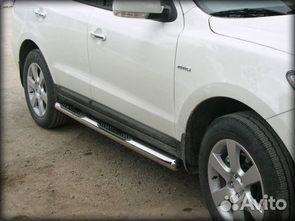Пороги d-76 Hyundai Santa Fe 2010-2012 г.в