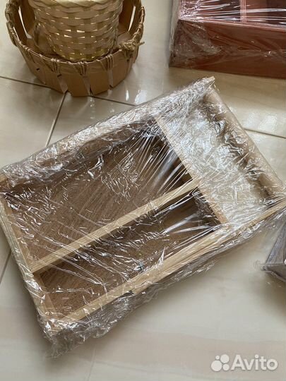 Деревянные ящики боксы подарочная упаковка