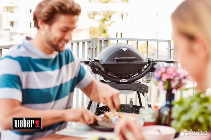 Новый газовый гриль Weber Q-1200 Black 51010075