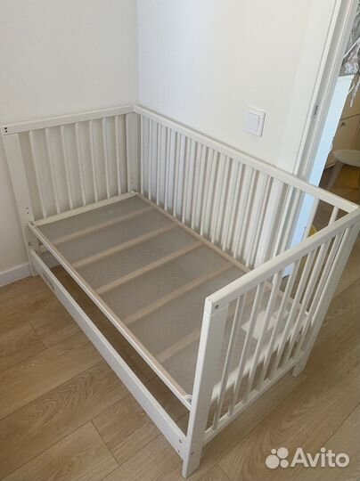 Детская кроватка IKEA гулливер с матрасом 120/60