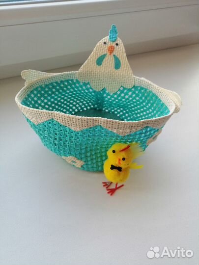 Лукошко для пасхальных яиц