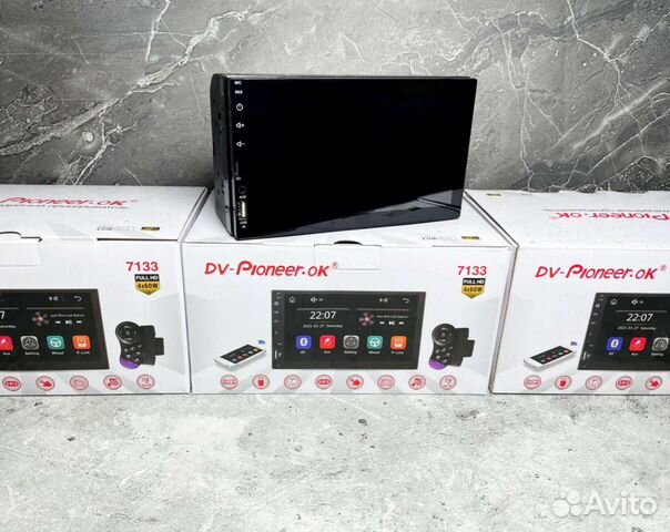 Магнитола 2 din pioneer с bluetooth новая