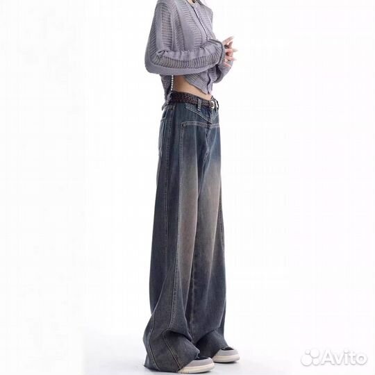 Джинсы широкие balenciaga type