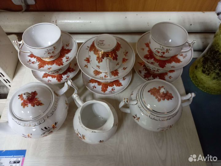 Чайный сервиз вербилки СССР Барбарис