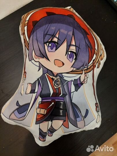 Подушка Скарамучча Геншин