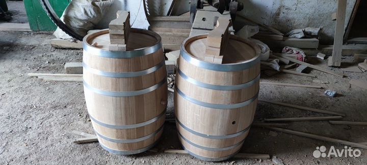 Бочка 225л из колотого кавказского дуба