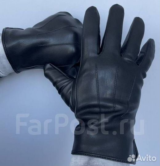 Перчатки зимние Корея кожа