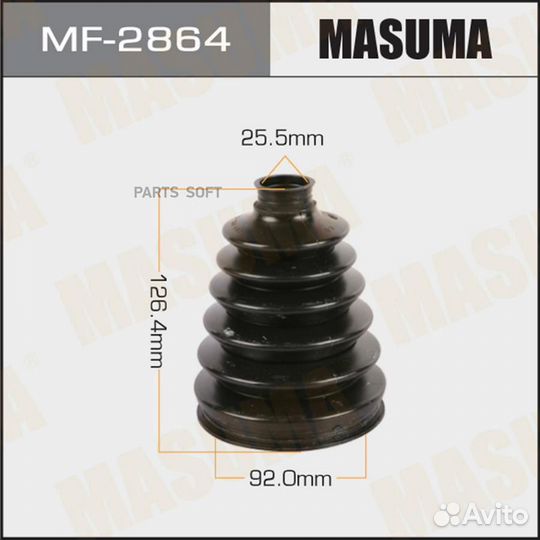 Masuma MF2864 MF2864 к-кт пыльника ШРУСа наружного