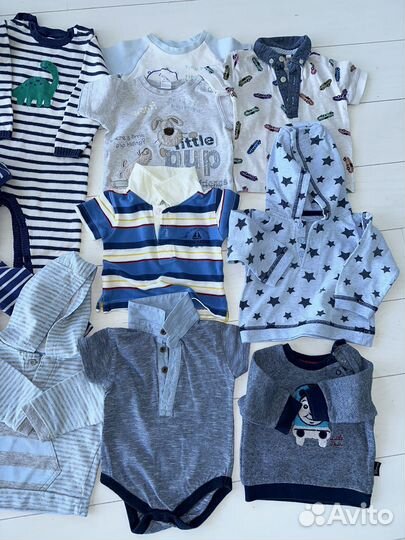 Детские вещи пакетом 3 - 6 и 6 - 9 мес на мальчика