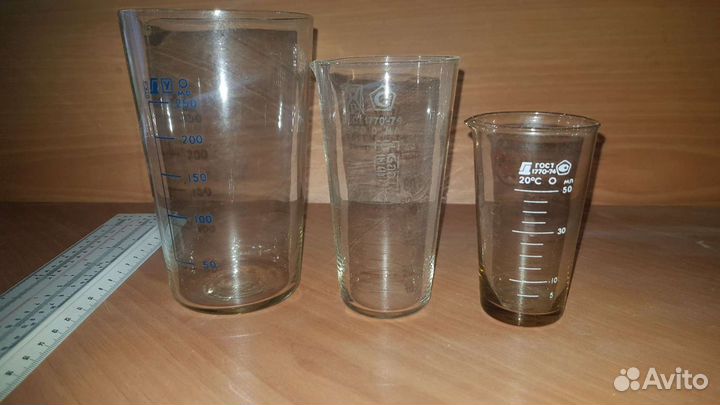 Лабораторное стекло Стаканы цилиндры мерные