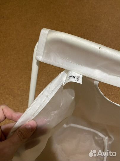 Мешок для белья на опоре элль белый икеа, IKEA