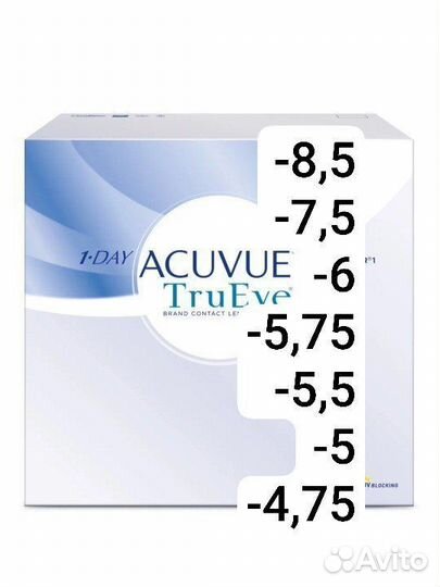 Линзы контактные acuvue trueye 180 шт