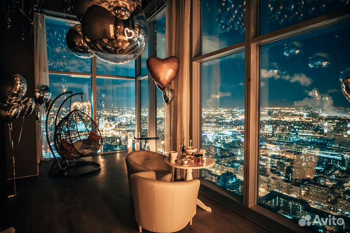 Аренда лофта на 67 этаже Москва-Сити