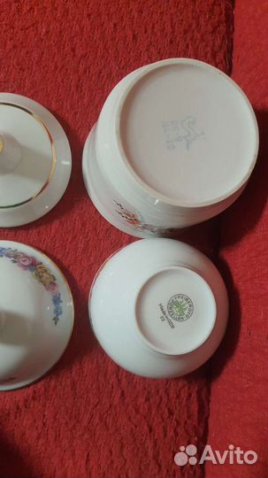 Две фарфоровые шкатулки. гдр