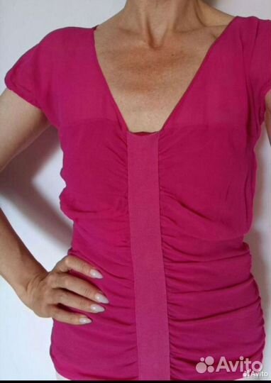 Шёлковый топ Iceberg 44-46 блузка шелковая