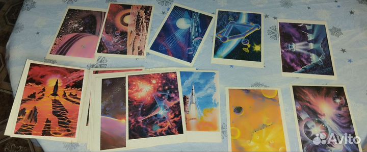 Открытки редкие СССР звёздные пути и к звёздам