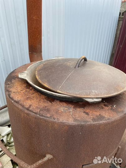 Печь с казаном