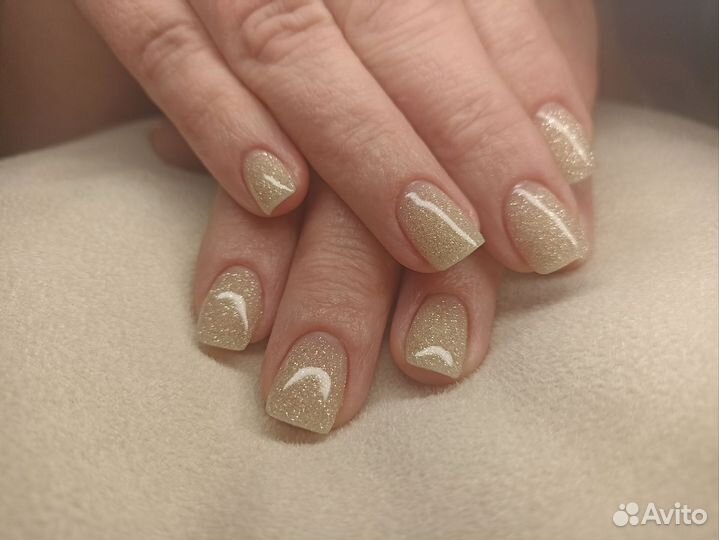 Титановые ногти.Маникюр, гиппоаллергенное покрытие