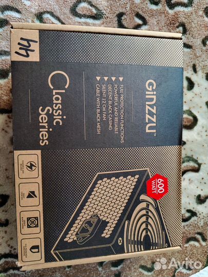 Блок питания ginzzu 600w