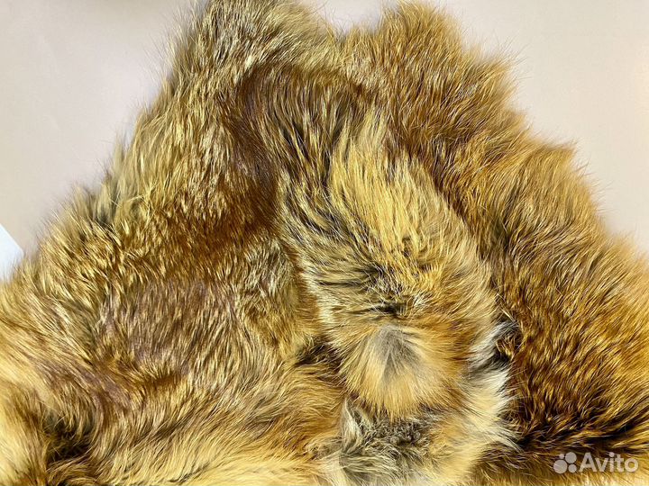 Натуральный меховой воротник мех лисы