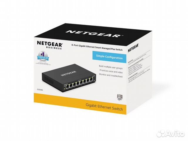 Управляемый коммутатор Netgear GS308E 8/1Gbit