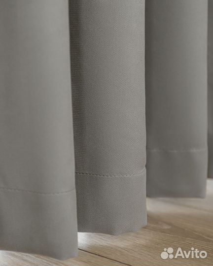 Портьеры рогожка канвас Эдем Серый базальт шторы