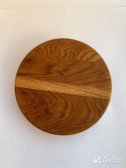 Тортовница/поднос из твердых пород дерева