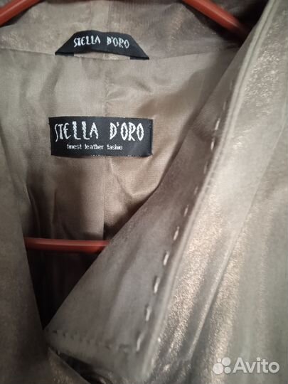 Кожаный плащ из натуральной кожи