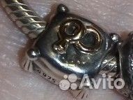 Шарм голубой и шарм подушка с кольцами