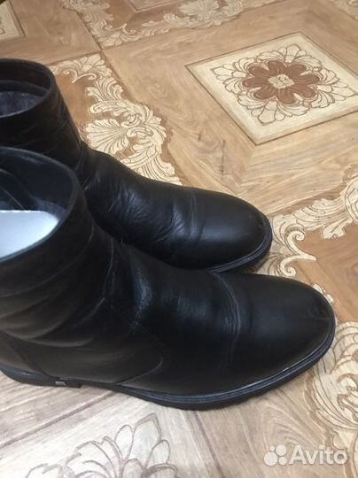 Ботинки зимние кожаные
