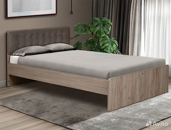 Кровать с мягкой спинкой. Разные расцветки