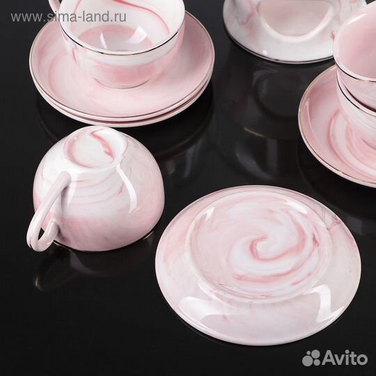 Набор керамический чайный «Марбер», 10 предметов: